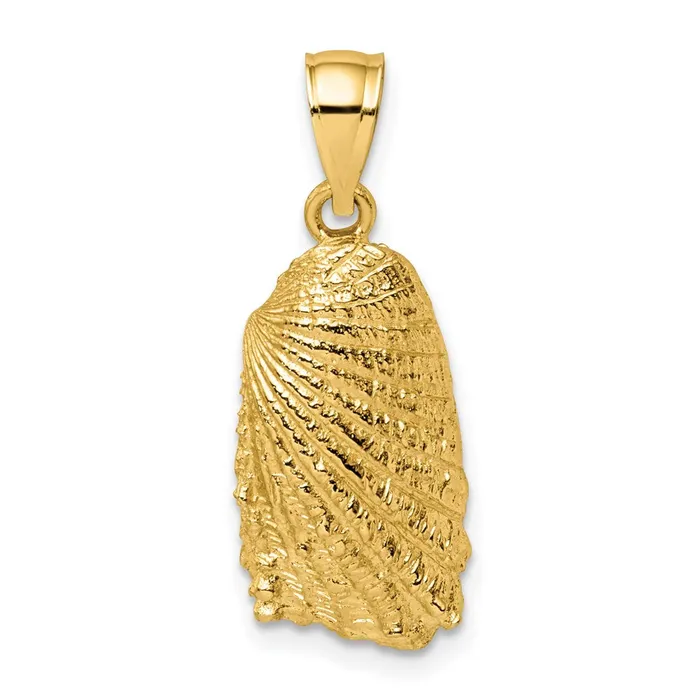 14k Yellow Gold Shell Charm Goldia Charm Necklaces