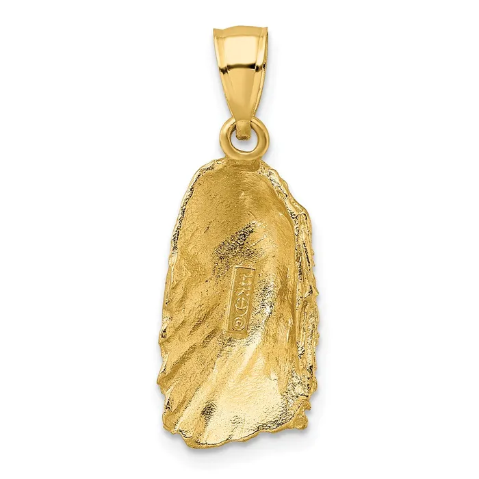 14k Yellow Gold Shell Charm Goldia Charm Necklaces