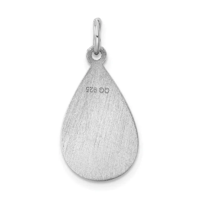 Necklaces TreasureFineJewelers Sterling Silver Rhodiumplated Medical Jewelry Pendant