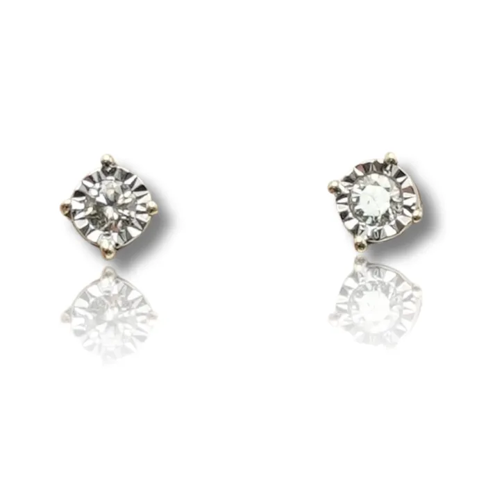 Earrings imakegrillzcom Round Solitare Diamond Earring
