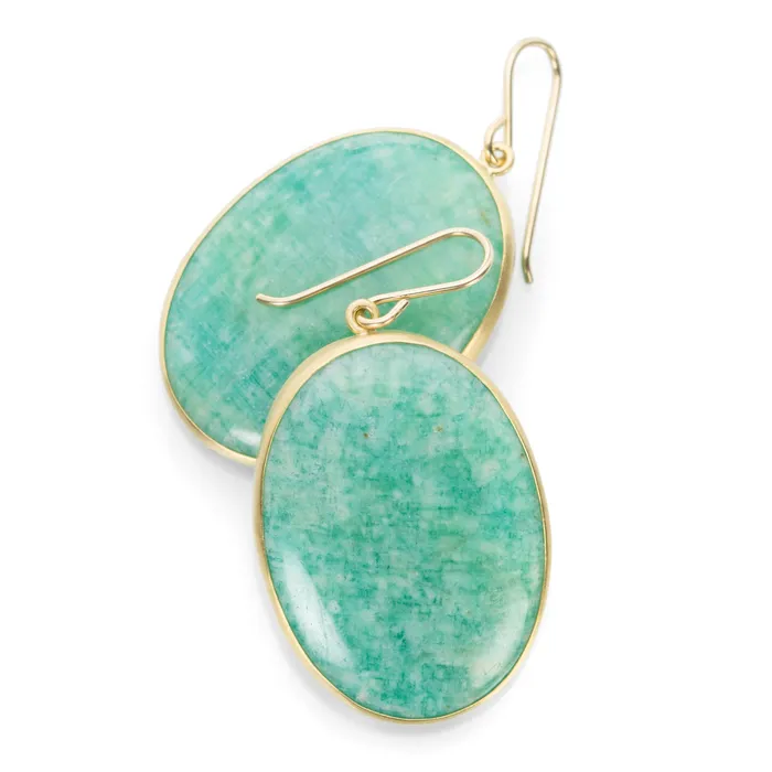 Maria Beaulieu Earrings Green Amazonite Earrings