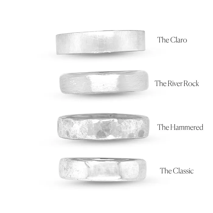 Crater Band in 14k Yellow Gold Emily Amey Jewelry Rings