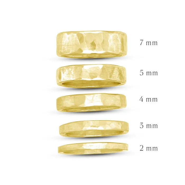 Crater Band in 14k Yellow Gold Emily Amey Jewelry Rings