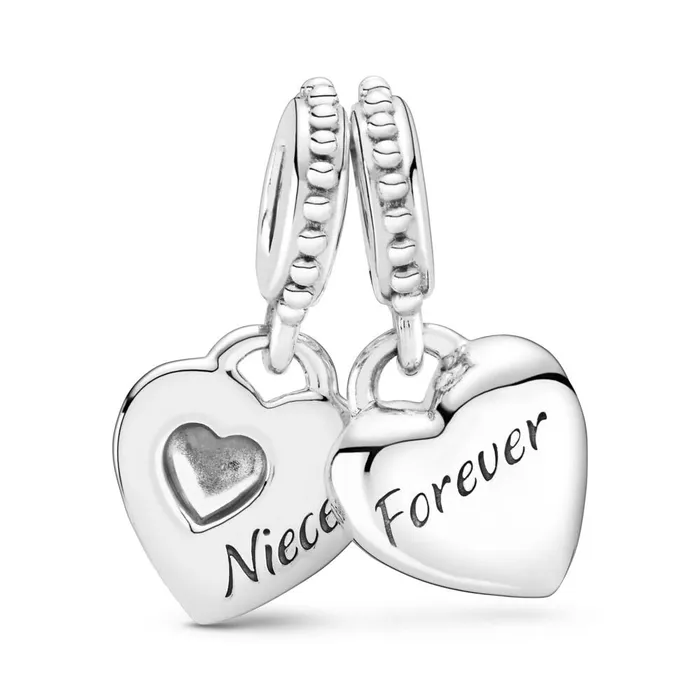 Pandora Charm Necklaces Pandora Aunt Niece Split Heart Charm Pandora Charm Necklaces Pandora Aunt Niece Split Heart Charm