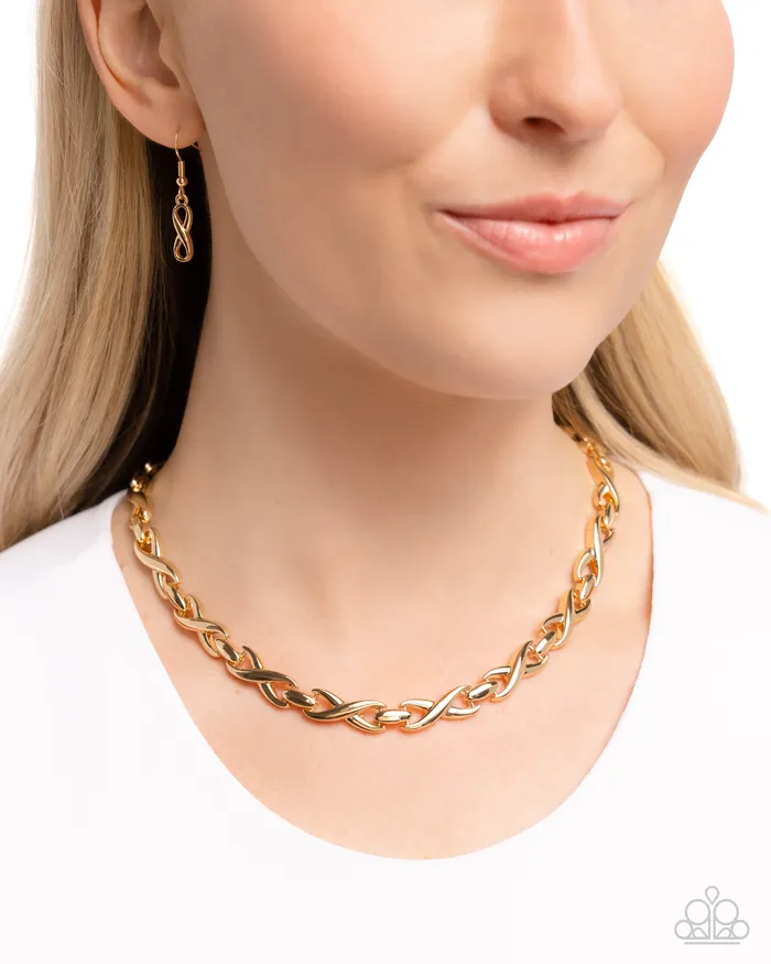 Necklaces Paparazzi Accessories Infinite Influence Gold Necklace Jewelry by Bretta Necklaces Paparazzi Accessories Infinite Influence Gold Necklace Jewelry by Bretta