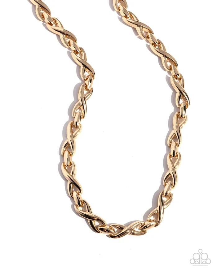 Necklaces Paparazzi Accessories Infinite Influence Gold Necklace Jewelry by Bretta
