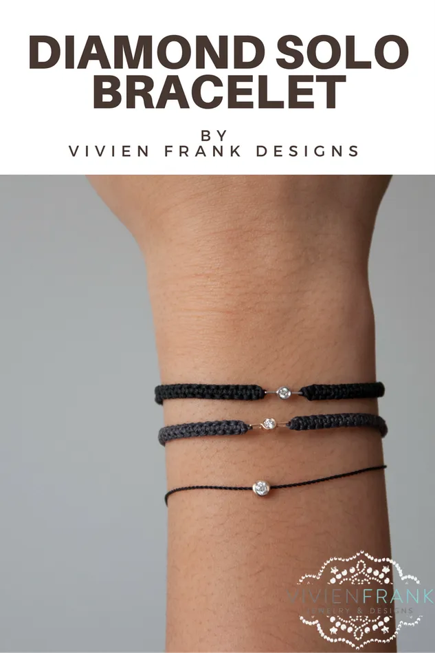 010ctw Solo Diamond Bracelet Vivien Frank Designs Bracelets