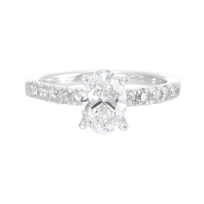 Alpha Labgrown Diamonds Rings 14K White Gold 145ctw 4 Prong Lab Grown Diamond Engagement Ring Alpha Labgrown Diamonds Rings 14K White Gold 145ctw 4 Prong Lab Grown Diamond Engagement Ring