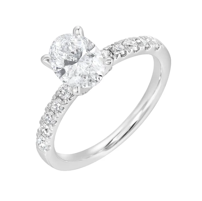 Alpha Labgrown Diamonds Rings 14K White Gold 145ctw 4 Prong Lab Grown Diamond Engagement Ring Alpha Labgrown Diamonds Rings 14K White Gold 145ctw 4 Prong Lab Grown Diamond Engagement Ring