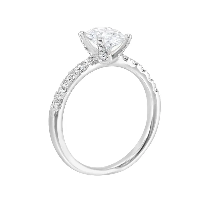 Alpha Labgrown Diamonds Rings 14K White Gold 145ctw 4 Prong Lab Grown Diamond Engagement Ring Alpha Labgrown Diamonds Rings 14K White Gold 145ctw 4 Prong Lab Grown Diamond Engagement Ring