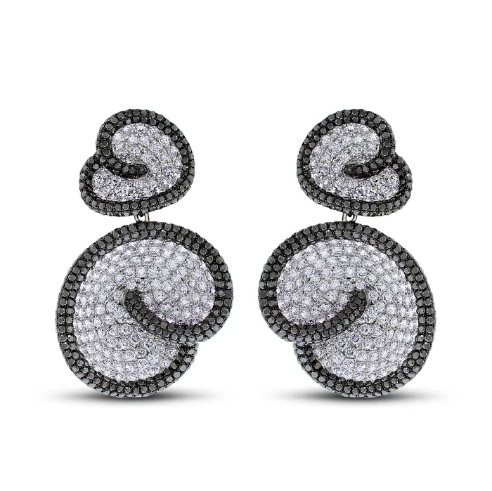Beauvince Earrings Whirls of Love Diamond Earrings 1749 ct Diamonds in Gold Beauvince Earrings Whirls of Love Diamond Earrings 1749 ct Diamonds in Gold