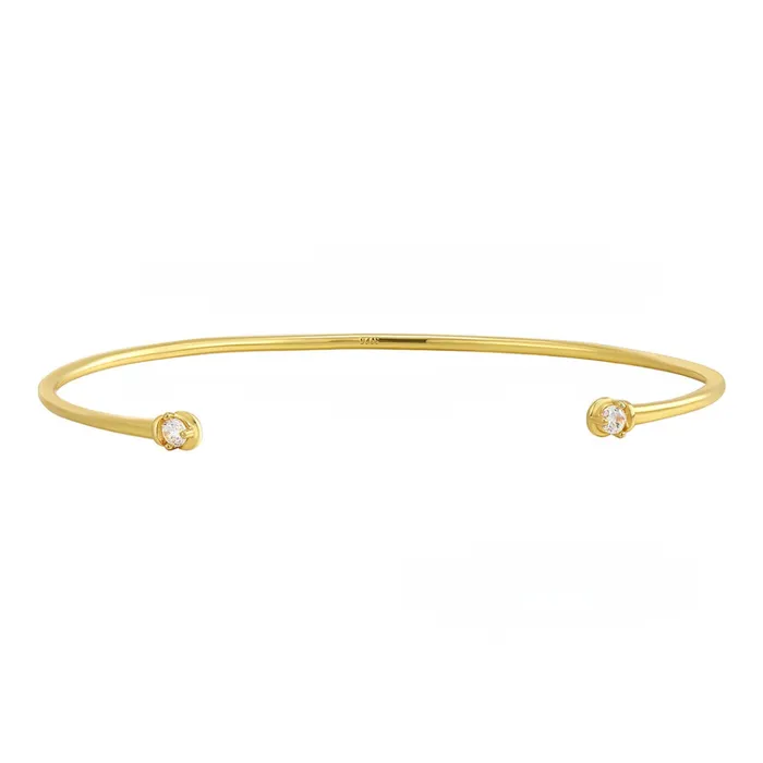 Dainty pave bangle bracelet pau jewelry Bracelets