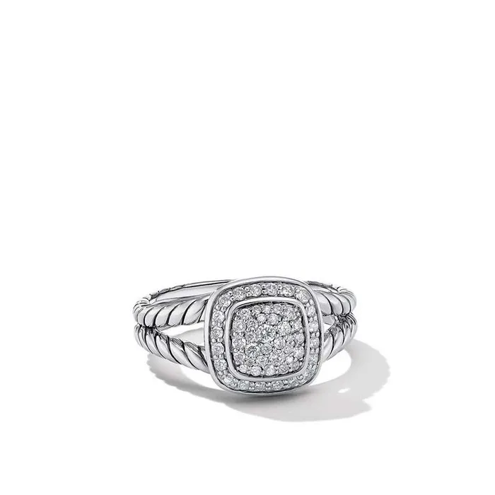 DAVID YURMAN INC Rings David Yurman Petite Albion Ring with Pave Diamonds