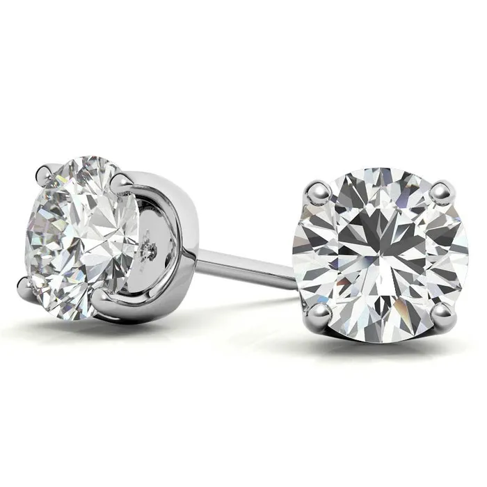 Earrings GEMS ONE CORPRATION 14K White Gold 150ctw Diamond Stud Earrings in Four Prong Basket Settings Earrings GEMS ONE CORPRATION 14K White Gold 150ctw Diamond Stud Earrings in Four Prong Basket Settings