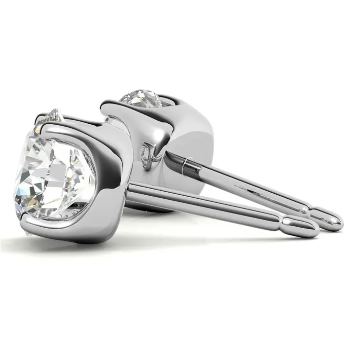 Earrings GEMS ONE CORPRATION 14K White Gold 150ctw Diamond Stud Earrings in Four Prong Basket Settings Earrings GEMS ONE CORPRATION 14K White Gold 150ctw Diamond Stud Earrings in Four Prong Basket Settings