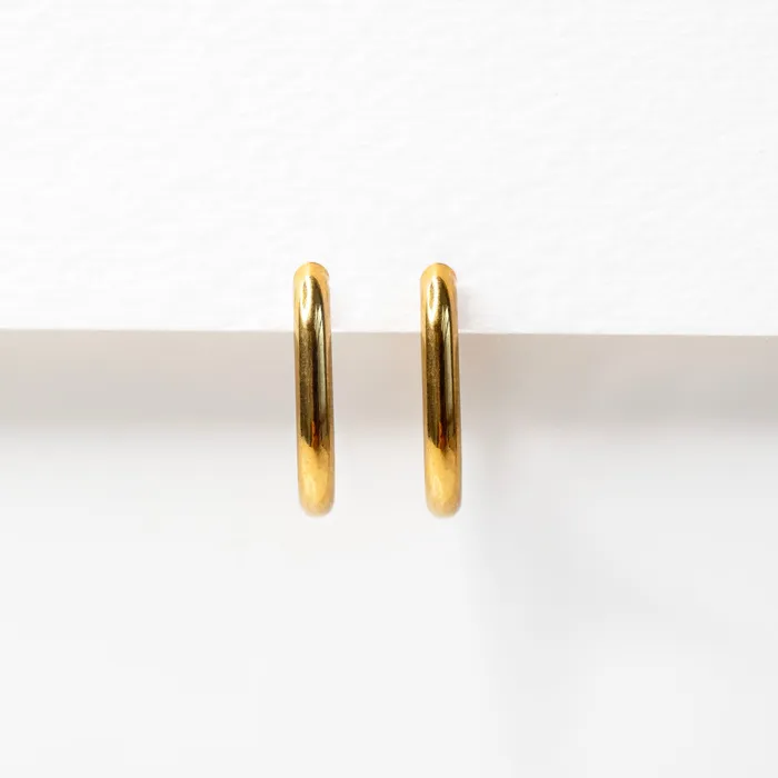 Grayling Earrings Edie Oval Locking Sleeper Huggie Earrings Pair
