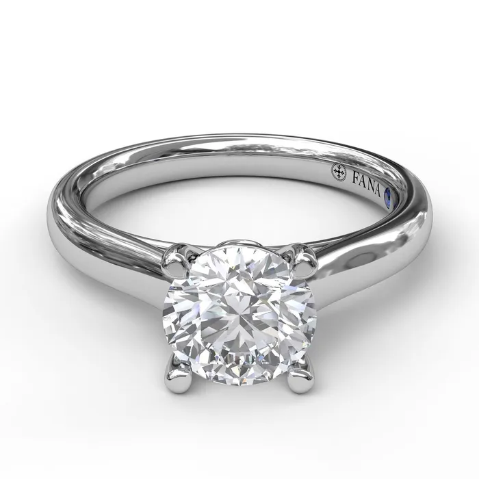 Rings Fana 14K White Gold 03ctw 4 Prong Style Diamond SemiMount Engagement Ring FANA Rings Fana 14K White Gold 03ctw 4 Prong Style Diamond SemiMount Engagement Ring FANA
