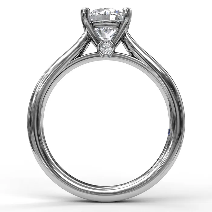 Rings Fana 14K White Gold 03ctw 4 Prong Style Diamond SemiMount Engagement Ring FANA Rings Fana 14K White Gold 03ctw 4 Prong Style Diamond SemiMount Engagement Ring FANA