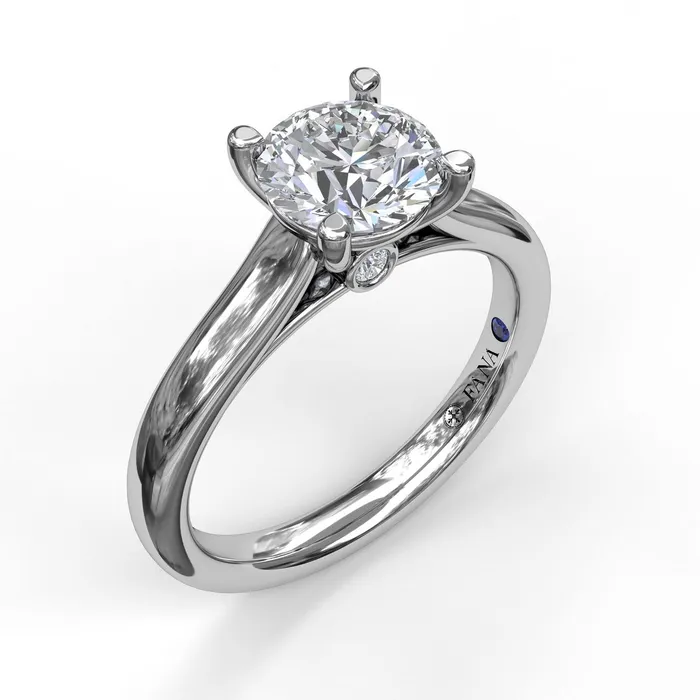 Rings Fana 14K White Gold 03ctw 4 Prong Style Diamond SemiMount Engagement Ring FANA Rings Fana 14K White Gold 03ctw 4 Prong Style Diamond SemiMount Engagement Ring FANA