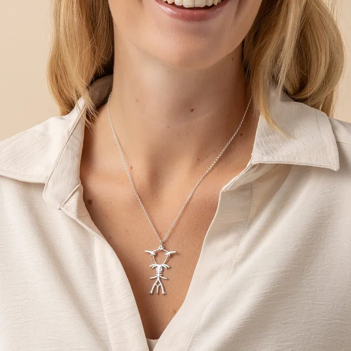 sciencejewelry1824 Necklaces circle of Willis necklace silver