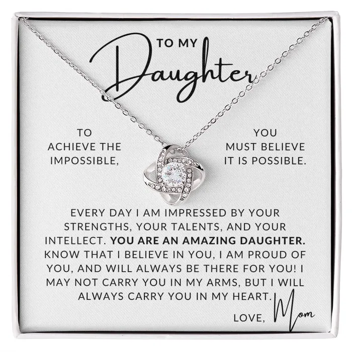 ShineOn Fulfillment Necklaces I Believe In You To My Daughter From Mom Mother to Daughter Gift Christmas Gifts Birthday Present Graduation Necklace Valentines Day ShineOn Fulfillment Necklaces I Believe In You To My Daughter From Mom Mother to Daughter Gift Christmas Gifts Birthday Present Graduation Necklace Valentines Day