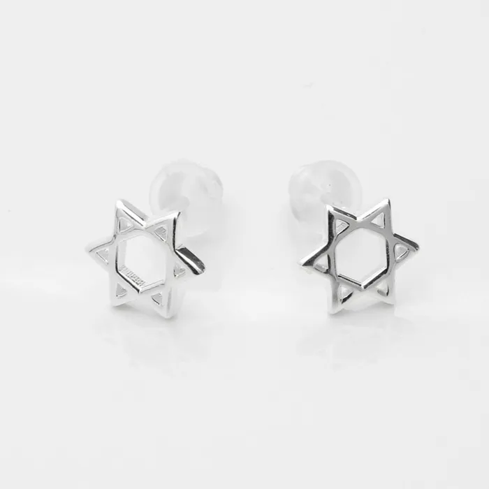Star of David Stud Earrings Glitters Earrings