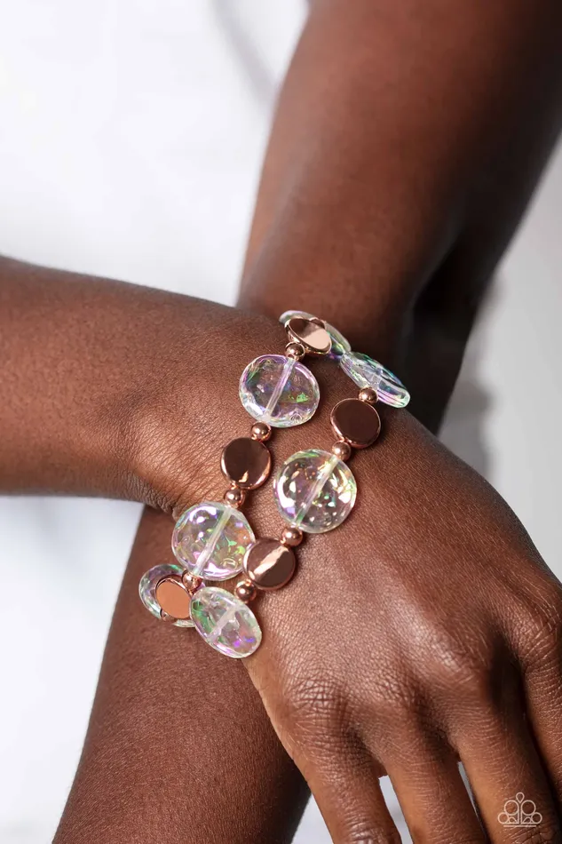 A Finishing Touch Jewelry Bracelets Paparazzi Discus Throw Copper Bracelet