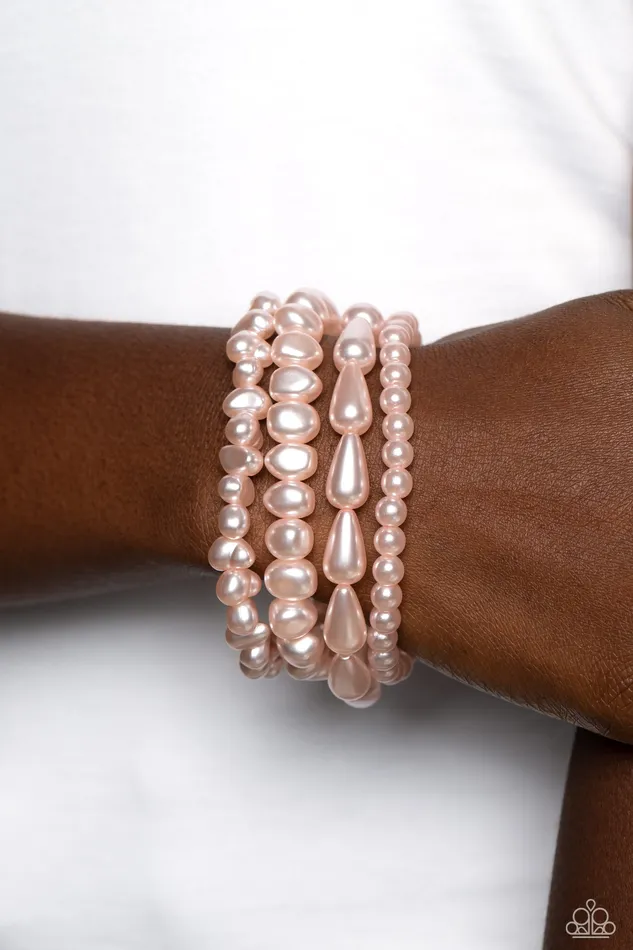 A Finishing Touch Jewelry Bracelets Paparazzi Gossip PEARL Pink Bracelet