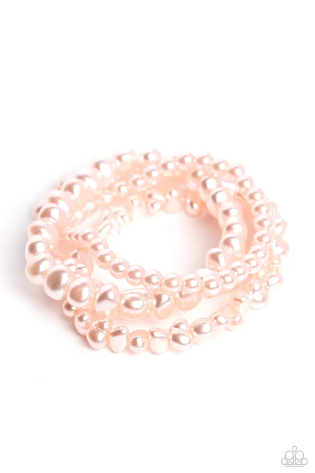 A Finishing Touch Jewelry Bracelets Paparazzi Gossip PEARL Pink Bracelet