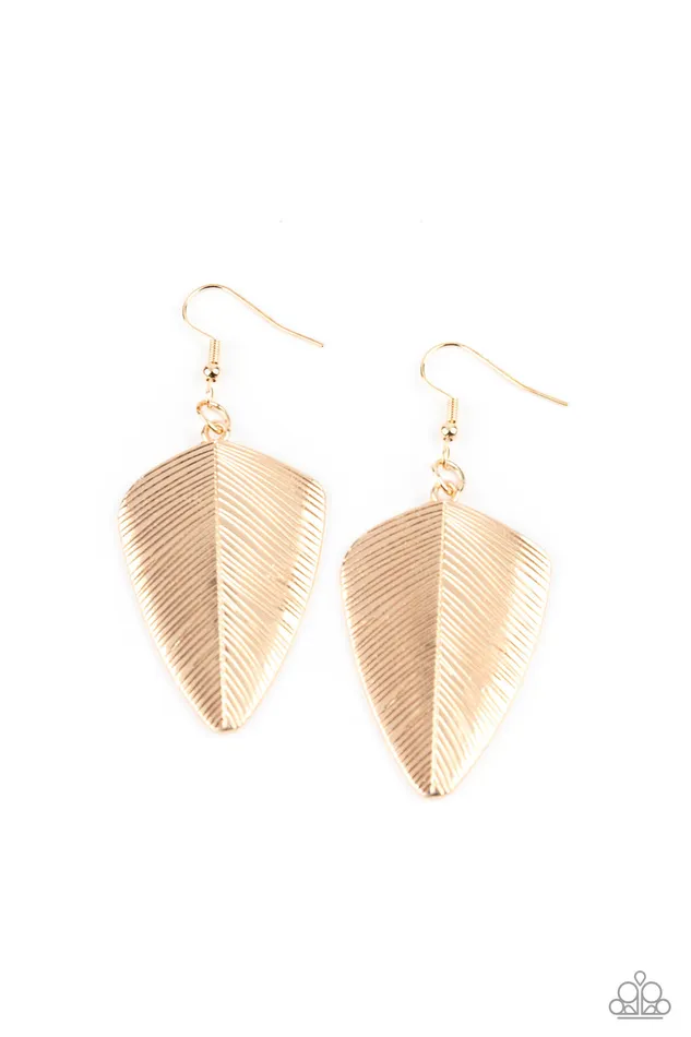 A Finishing Touch Jewelry Earrings Paparazzi One Of The Flock Gold Earrings