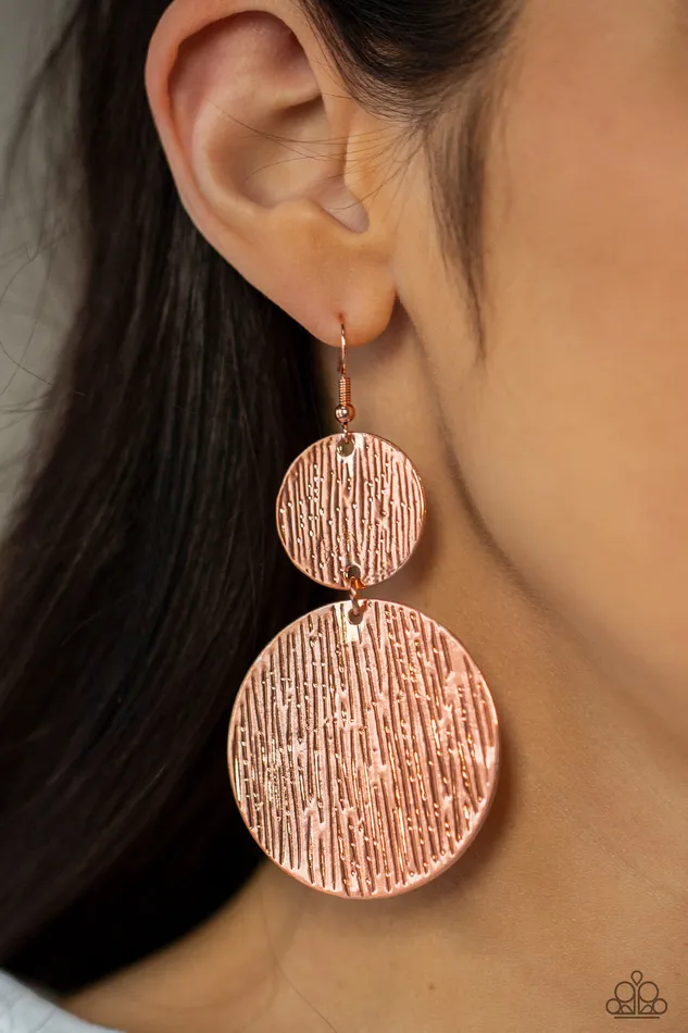 A Finishing Touch Jewelry Earrings Paparazzi Status CYMBAL Copper Earrings