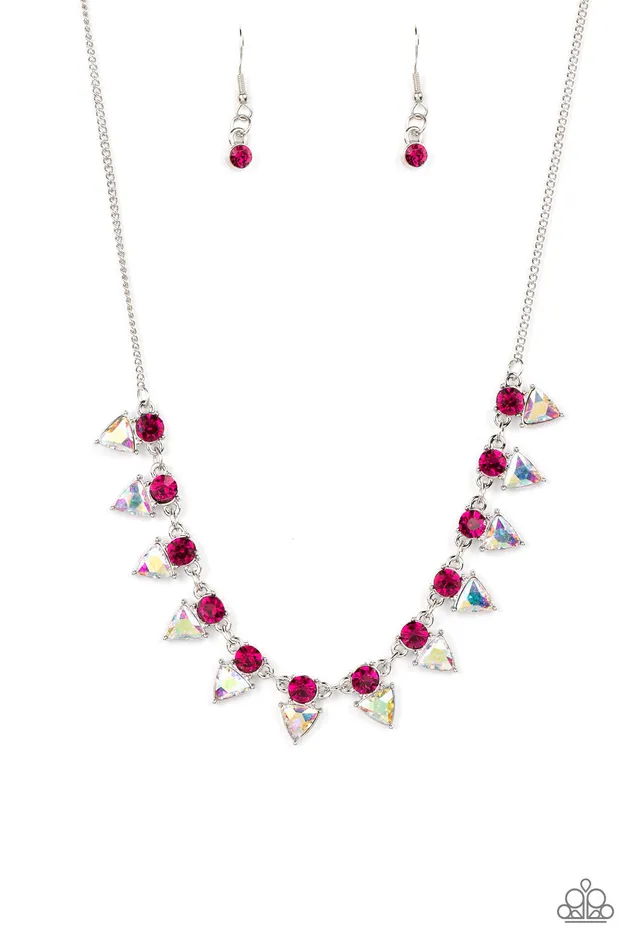A Finishing Touch Jewelry Necklaces Paparazzi RazorSharp Refinement Pink Necklace