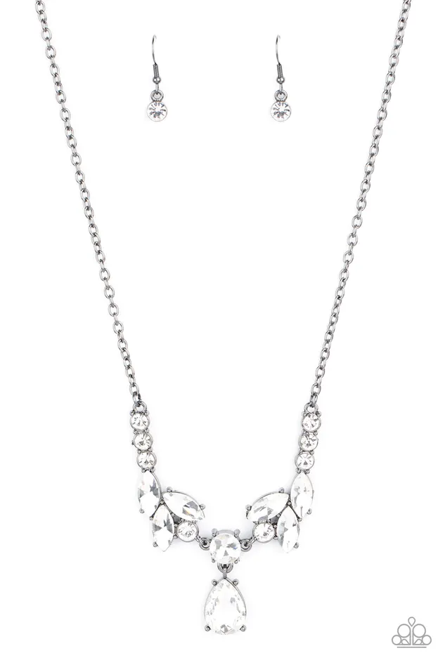 A Finishing Touch Jewelry Necklaces Paparazzi Unrivaled Sparkle Black Necklace