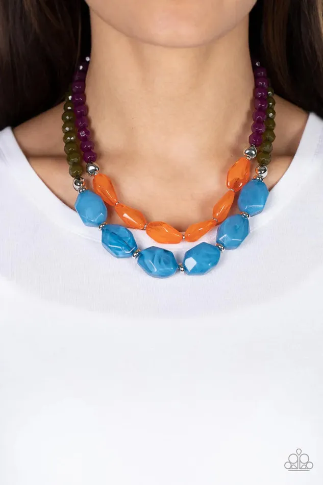 A Finishing Touch Jewelry Paparazzi Tropical Trove Multi Necklace Necklaces