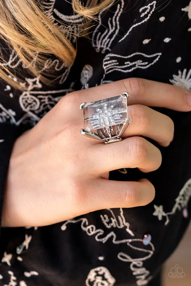 A Finishing Touch Jewelry Rings Paparazzi Starry Serenity White Ring
