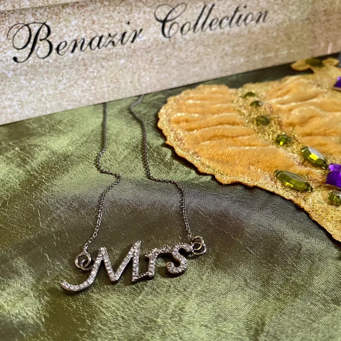 Benazir Collection Llc Necklaces Benazir Collection Diamond Mrs Necklace