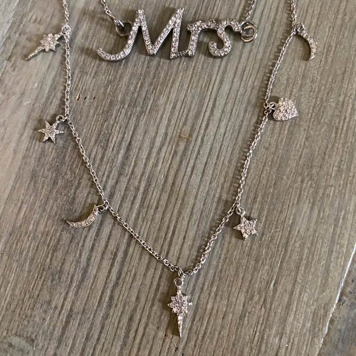 Benazir Collection Llc Necklaces Benazir Collection Diamond Mrs Necklace