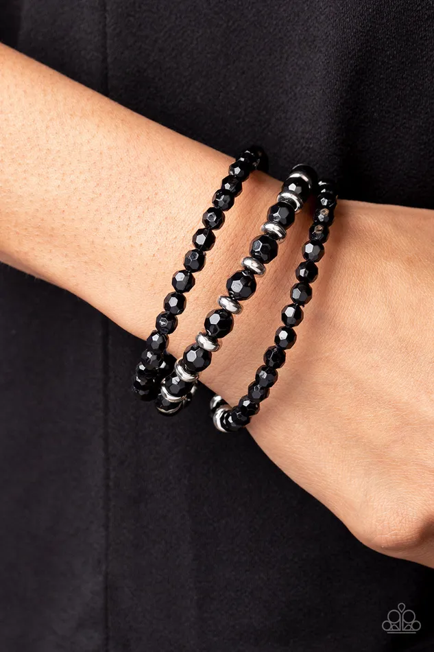 Bracelets A Finishing Touch Jewelry Paparazzi Its a Vibe Black Bracelet