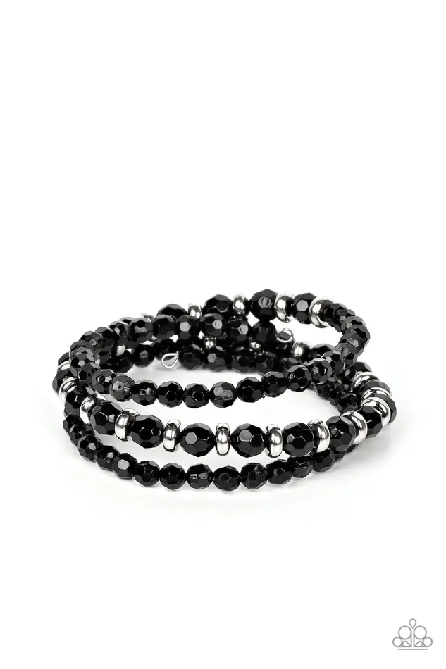 Bracelets A Finishing Touch Jewelry Paparazzi Its a Vibe Black Bracelet