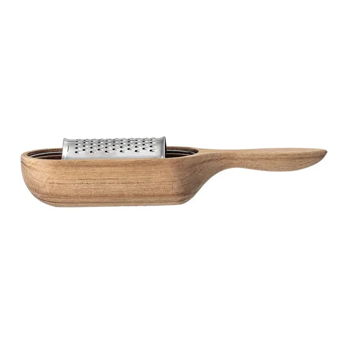 Bracelets Bloomingville Bloomingville Acacia Wood Stainless Steel Grater