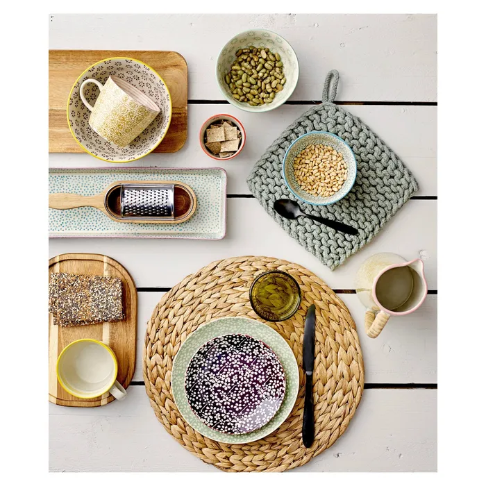 Bracelets Bloomingville Bloomingville Acacia Wood Stainless Steel Grater
