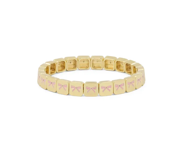 Bracelets Lisa Gozlan THE PINK BOW BRACELET