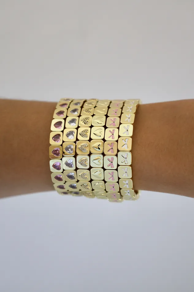 Bracelets Lisa Gozlan THE PINK BOW BRACELET