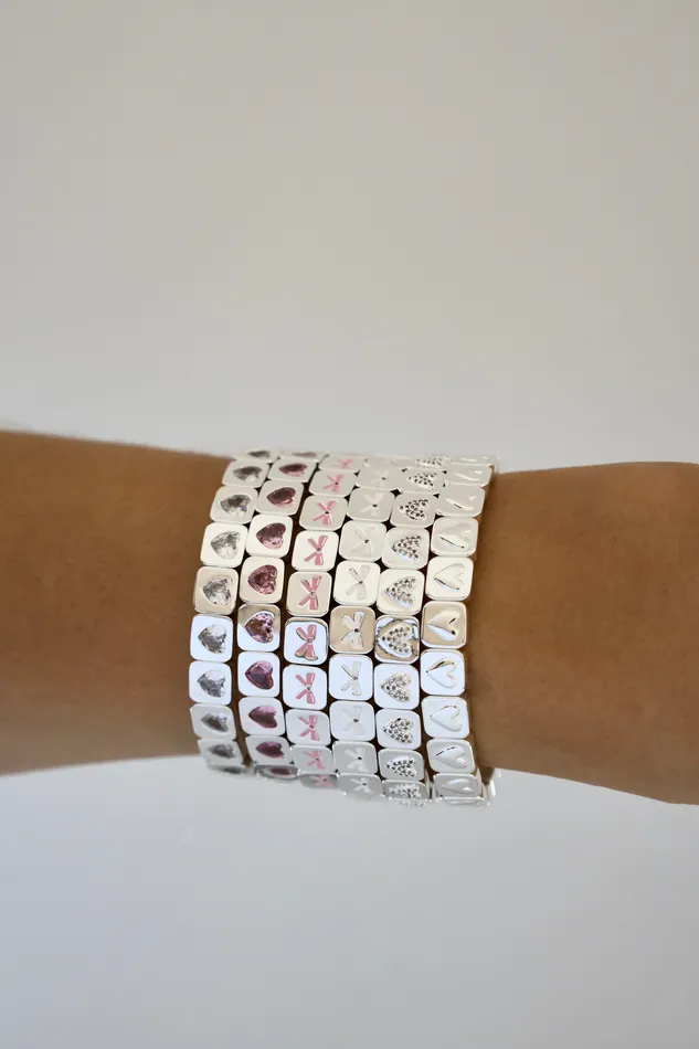 Bracelets Lisa Gozlan THE PINK BOW BRACELET