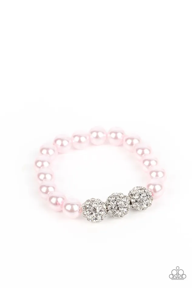 Bracelets Paparazzi Breathtaking Ball Pink bracelet A Finishing Touch Jewelry