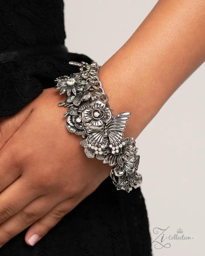 Bracelets Paparazzi Intentional Impression Silver Bracelet 2024 Zi Collection A Finishing Touch