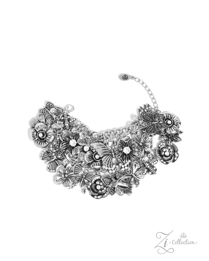 Bracelets Paparazzi Intentional Impression Silver Bracelet 2024 Zi Collection A Finishing Touch