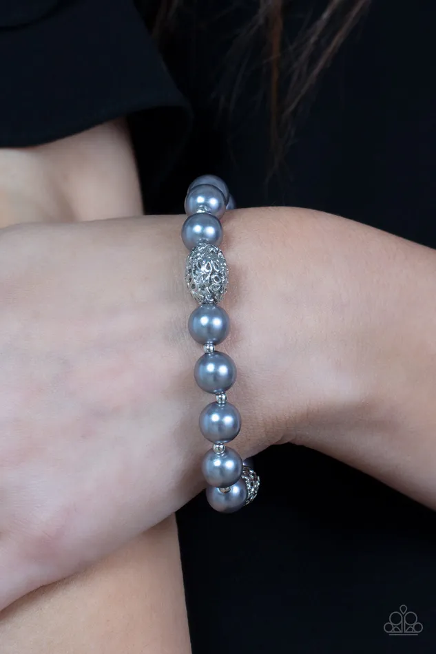 Bracelets Paparazzi Upscale Whimsy Silver Bracelet A Finishing Touch Jewelry