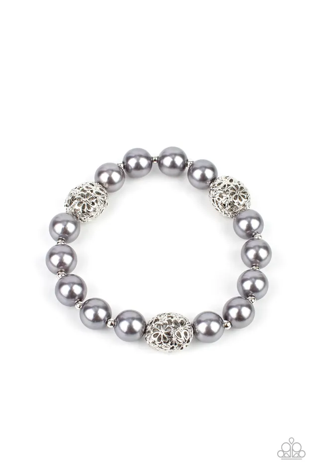 Bracelets Paparazzi Upscale Whimsy Silver Bracelet A Finishing Touch Jewelry