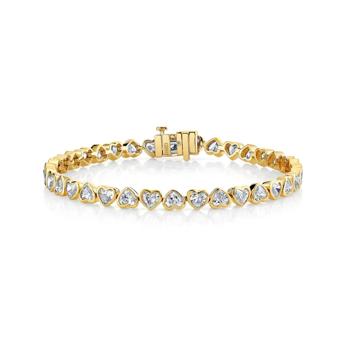 Bracelets SHAY JEWELRY READY TO SHIP DIAMOND BEZEL MINI HEART TENNIS BRACELET Bracelets SHAY JEWELRY READY TO SHIP DIAMOND BEZEL MINI HEART TENNIS BRACELET